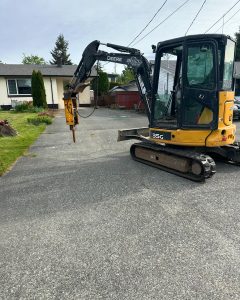 35G Ecavator with jack hammer attachment